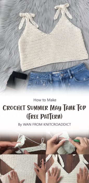Crochet Summer May Tank Top (Free Pattern) By WAN FROM KNITCROADDICT