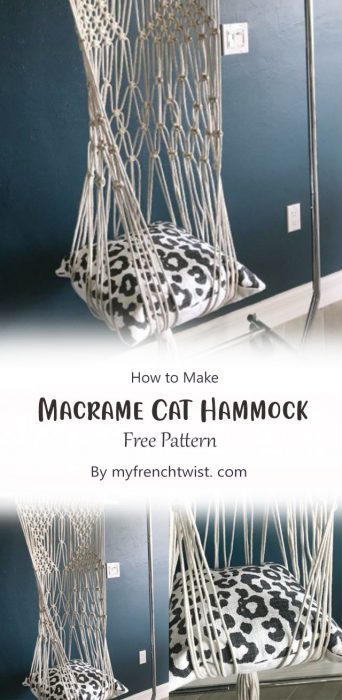 Macrame Cat Hammock By myfrenchtwist. com
