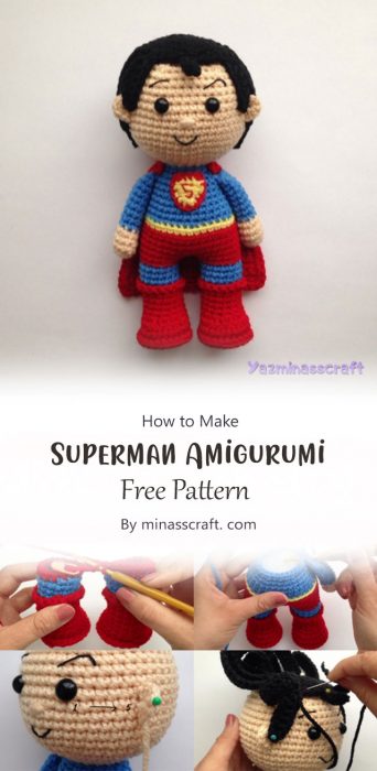 Superman Amigurumi By minasscraft. com