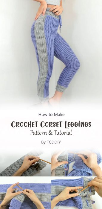 Crochet Corset Leggings - Pattern & Tutorial DIY By TCDDIY