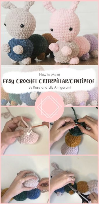 Easy Crochet Caterpillar/ Centipede By Rose and Lily Amigurumi
