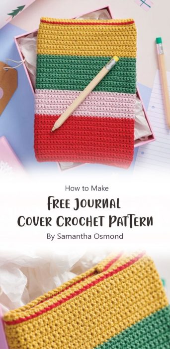 Free Journal Cover Crochet Pattern By Samantha Osmond