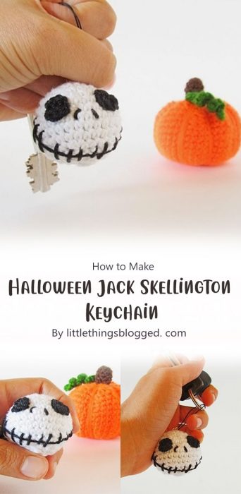Halloween Jack Skellington Keychain By littlethingsblogged. com