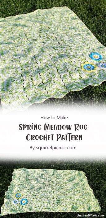 Spring Meadow Rug Crochet Pattern By squirrelpicnic. com