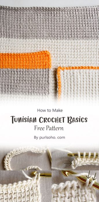 Tunisian Crochet Basics By purlsoho. com