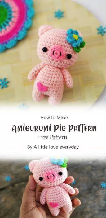 Amigurumi Pig Pattern By A little love everyday