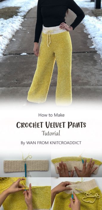 Crochet Velvet Pants By WAN FROM KNITCROADDICT