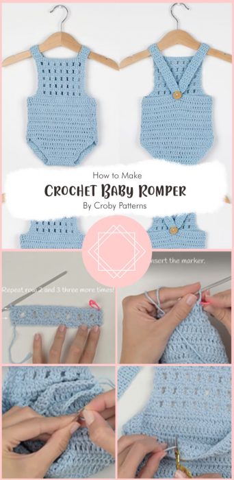 How To Crochet Baby Romper By Croby Patterns