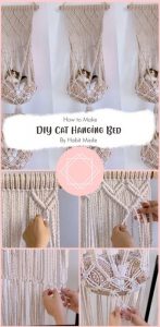 Macrame Hanging Cat Bed Free Pattern Ideas - Carolinamontoni.com