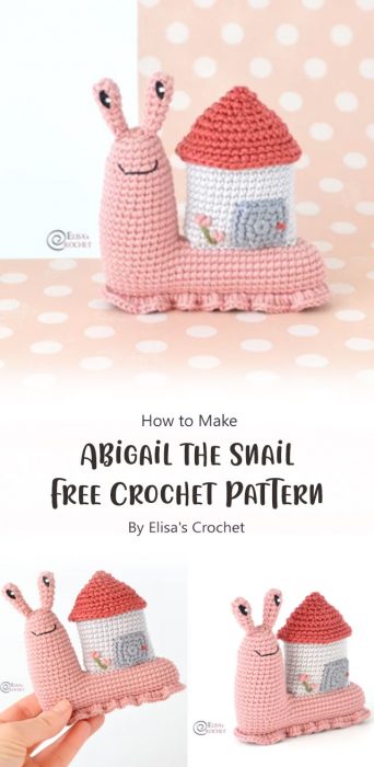 Abigail the Snail Free Crochet Pattern By Elisa's Crochet