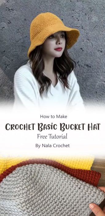 Crochet Basic Bucket Hat By Nala Crochet