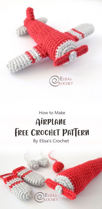 Airplane Free Crochet Pattern By Elisa's Crochet