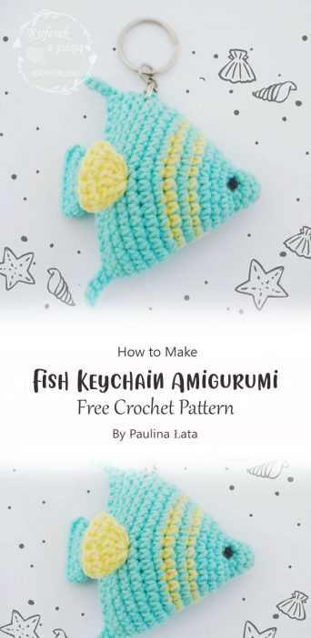 Fish Keychain Amigurumi By Paulina Łata