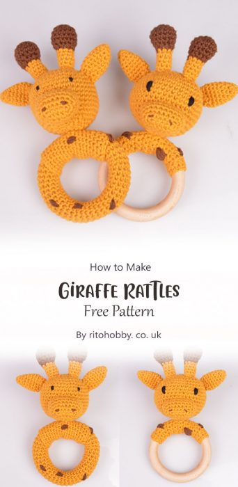 Giraffe Rattles By ritohobby. co. uk