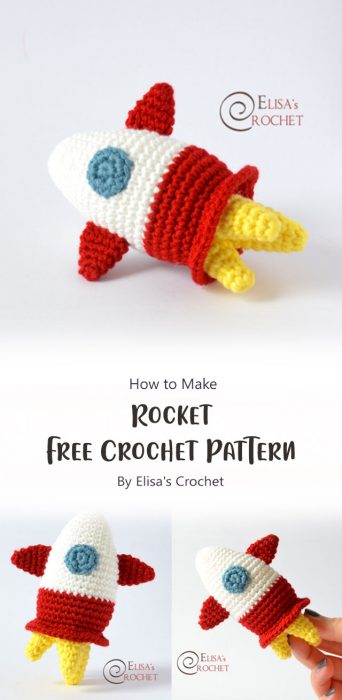 Rocket Free Crochet Pattern By Elisa's Crochet