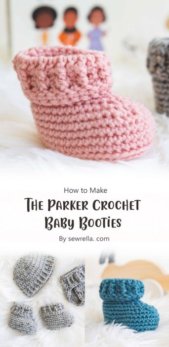 The Parker Crochet Baby Booties By sewrella. com