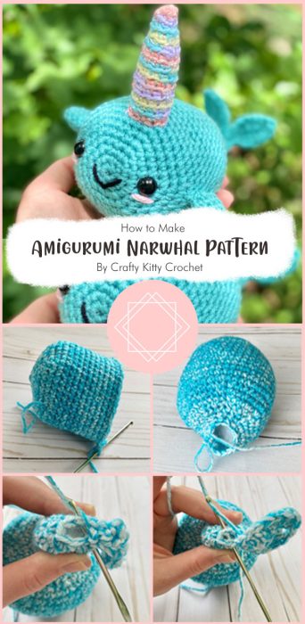 Amigurumi Narwhal – Crochet Pattern By Crafty Kitty Crochet