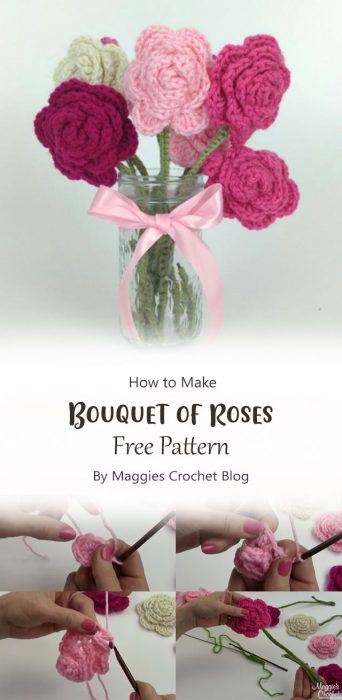 Bouquet of Roses By Maggies Crochet Blog