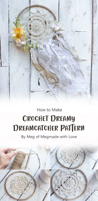 Crochet Dreamy Dreamcatcher Pattern By Meg of Megmade with Love