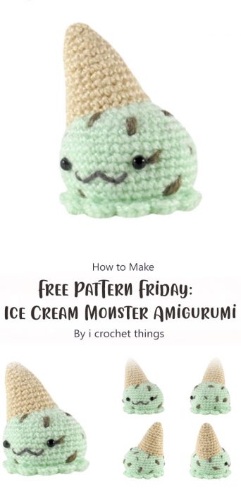 Free Pattern Friday: Ice Cream Monster Amigurumi By i crochet things