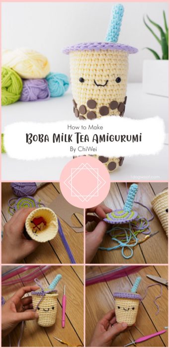 Boba Milk Tea Amigurumi Crochet Pattern By ChiWei