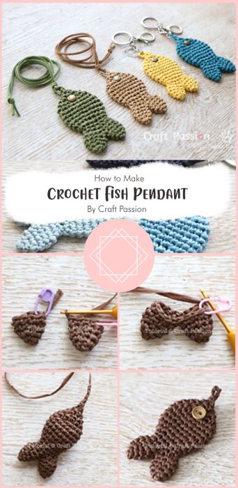Crochet Fish Pendant By Craft Passion