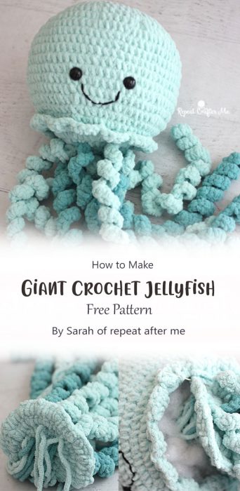 Giant Crochet Jellyfish By Sarah of repeat after me