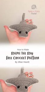 Easy Amigurumi Stingray Fish Free Pattern Ideas - Carolinamontoni.com