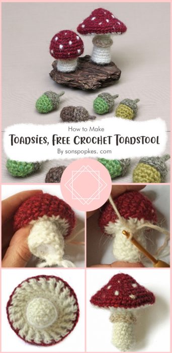 Toadsies, Free Crochet Toadstool Patterns By sonspopkes. com