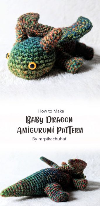 Baby Dragon Amigurumi Pattern By mrpikachuhat