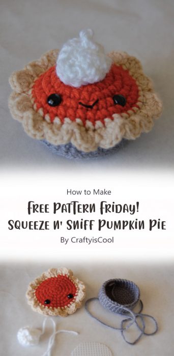 Free Pattern Friday! Squeeze n' Sniff Pumpkin Pie By CraftyisCool