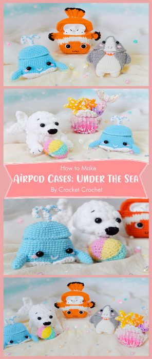 Airpod Cases: Under the Sea By Crocket Crochet