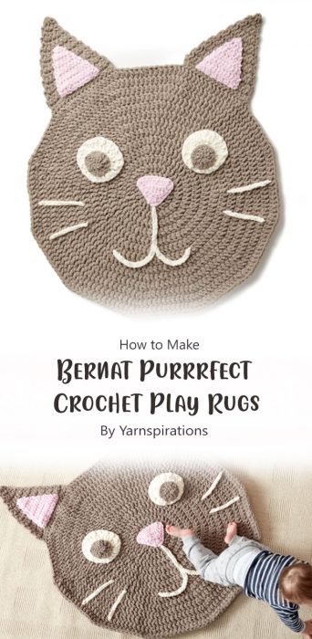 Bernat Purrrfect Crochet Play Rug By Yarnspirations