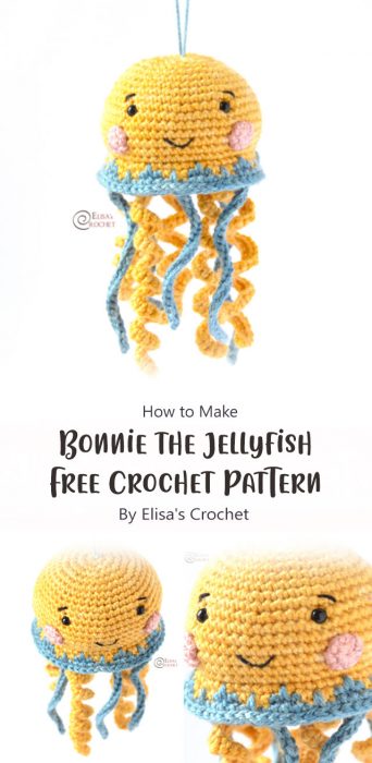 Bonnie the Jellyfish Free Crochet Pattern By Elisa's Crochet