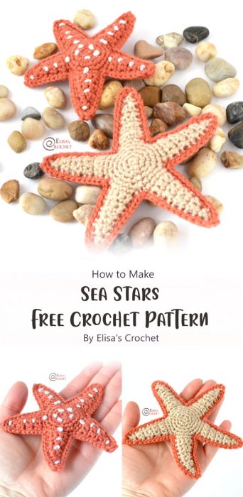 Sea Stars Free Crochet Pattern By Elisa's Crochet