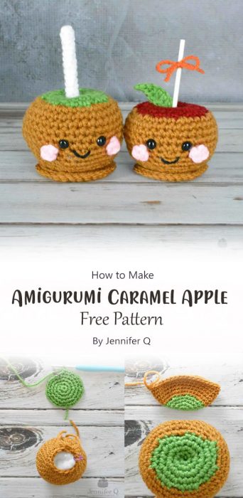 Amigurumi Caramel Apple By Jennifer Q