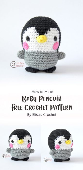 Baby Penguin Free Crochet Pattern By Elisa's Crochet