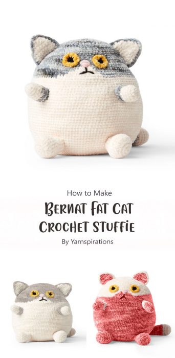 Bernat Fat Cat Crochet Stuffie By Yarnspirations