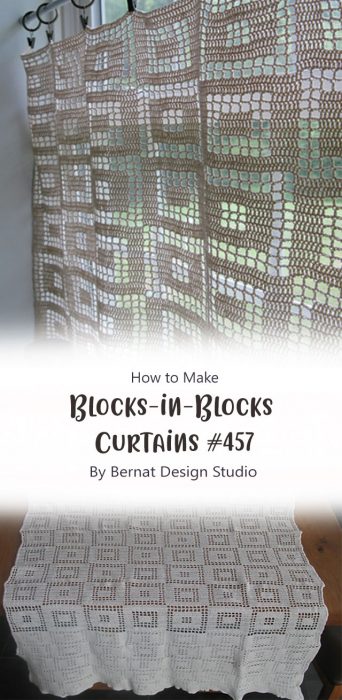 Blocks-in-Blocks Curtains #457 By Bernat Design Studio