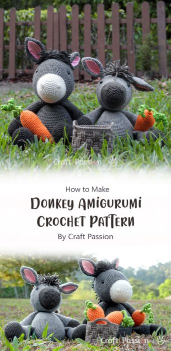 Donkey Amigurumi Crochet Pattern By Craft Passion