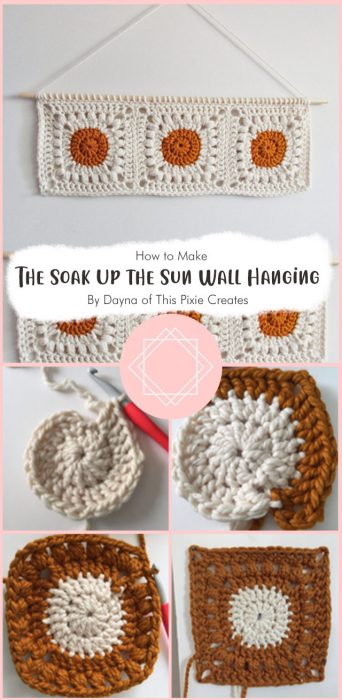 How to Crochet the Soak Up the Sun Wall Hanging By Dayna of This Pixie Creates