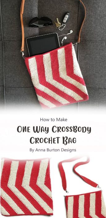 One Way Crossbody Crochet Bag By Anna Burton Designs