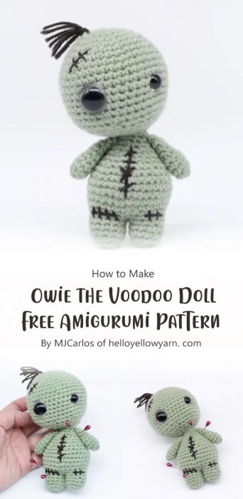 Owie the Voodoo Doll – Free Amigurumi Pattern By MJCarlos of helloyellowyarn. com