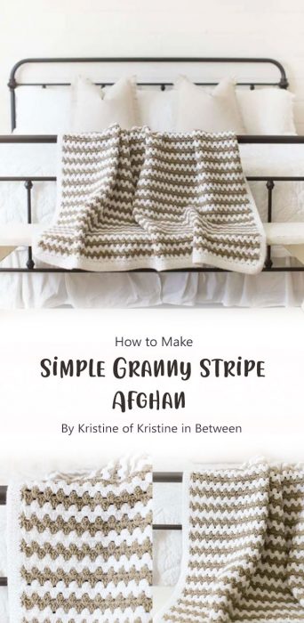 Simple Granny Stripe Afghan By Kristine of Kristine in Between