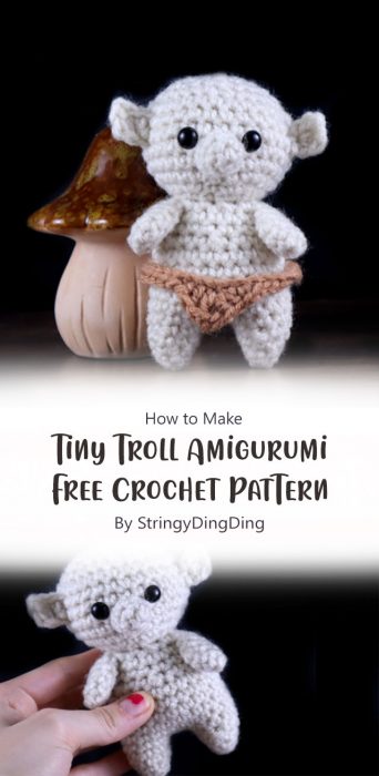 Tiny Troll Amigurumi - Free Crochet Pattern By StringyDingDing