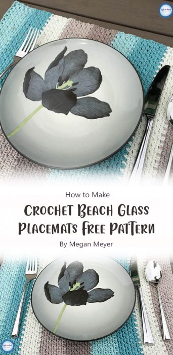 Crochet Beach Glass Placemats - Free Pattern By Megan Meyer