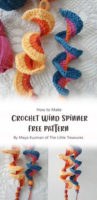 Crochet Wind Spinner - free pattern By Maya Kuzman of The Little Treasures