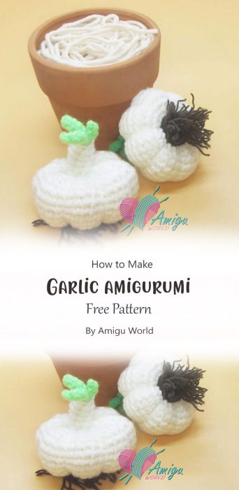 Garlic amigurumi By Amigu World