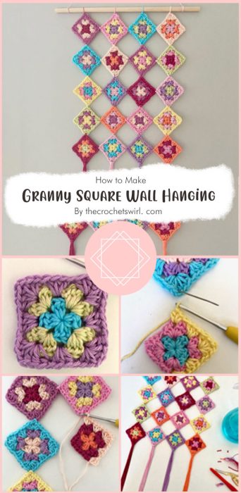 Granny Square Wall Hanging By thecrochetswirl. com