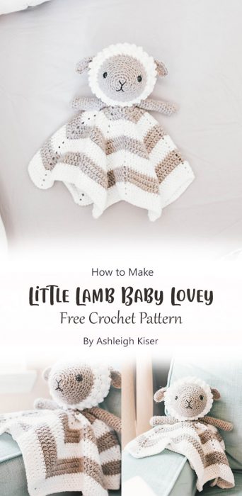 Little Lamb Baby Lovey By Ashleigh Kiser